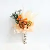 Mini Flor Seca Fresca Flor Inmortal Ramillete Novio Novia Fiesta de Boda Vestido Corsage de Graduación Accesorios Decoración