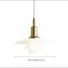 Lámpara Colgante de Vidrio Ph3 Bauhaus de Diseñador Danés para Dormitorio, Estilo Nórdico, Lámpara UFO de Hotel de Moda, Lámpara Colgante Decorativa de Lujo