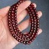 India Sándalo Rojo Hoja Pequeña Pulsera de Cuentas Barril Estrella Dorada Completa Sándalo Tipo Antiguo Pulsera de 108 Cuentas para Hombres y Mujeres Juguete Cultural de Madera Cuentas Budistas