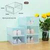 Caixa de Sapato Caixa de Armazenamento Transparente Plástico Espessado Caixa de Sapato com Tampa Flip-Top Dupla Face Caixa de Armazenamento de Sapatos para Dormitório de Homens e Mulheres Casa