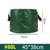 Bolsas impermeables de gran capacidad para recoger hojas para jardines, adecuadas para uso en exteriores, plegables y diseñadas para recoger hojas caídas, malas hierbas y residuos de jardín