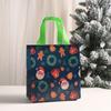 Bolsa Tote de Regalo de Navidad Bolsa de Compras de Embalaje Impresa No Tejida Bolsa de Regalo de Dulces para Fiesta Bolsa de Regalo de Mano