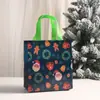 Bolsa de TNT con Tema Navideño, Bolsa de Regalo, Bolsa de Compras con Impresión, Decoración de Fiesta, Acompañamiento para Regalo