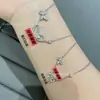 Collar de Mariposa Fantasma Graf de Alta Gama de Una Pieza, Dos Piezas, Cinco Piezas, Cadena para Clavícula Gf para Mujer, Artesanía de Joyería de Lujo