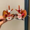 Acessórios de Cabelo de Natal Estilo Floresta Presépio Grampo de Cabelo Orelhas de Galho Fofas para Crianças Acessórios de Tiara Pequenos Grampos Acessórios de Cabelo
