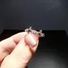 Anillo Creativo Tres en Uno de Corona para Mujer, Versátil Combinación de Tres Piezas Corona de Flores Ajustable Anillo de Diamantes Apilable Regalo