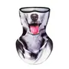 Máscara de Seda Gelada com Orelhas de Animal para Proteção Solar de Verão, Protetor de Pescoço Respirável para Gatos e Cachorros, Adequado para Ciclismo, Pesca e Esportes ao Ar Livre, Proteção UV