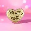Ouro 999 Ouro Puro Dia dos Namorados Chinês Coração Bolo Amor520 De Coração Único Princesa Por Favor Enriqueça Presente de Dia dos Namorados