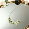 Collar de grava de piedra natural europea y americana, collar transfronterizo de cristal de piedra de uva hecho a mano, accesorio para vacaciones de verano en la playa