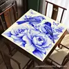 Superventas de Amazon Esterilla de Mahjong Floral Europea y Americana Gruesa Silenciosa Esterilla de Mesa Dedicada para Jugar Cartas Impermeable Resistente al Desgaste Esterilla para Mesa de Ajedrez y Cartas