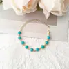 Collar de diamantes de colores nuevo de primavera y verano para mujer, cadena para el cuello de diseño de nicho de alta calidad, todo a juego, exquisita cadena de clavícula de dopamina