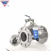 Válvula de Flotador de Control Remoto Shanghai Hugong 100X-16P Válvula de Control de Nivel de Agua de Acero Inoxidable Válvula de Reposición Automática de Agua para Tanque de Agua
