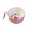 Vajilla Infantil de Melamina Transfronteriza, Tazón Lindo con Asa de Dibujos Animados, Tazón de Arroz para el Hogar, Tazón para Comer de Bebé, Tazón de Sopa Anti-Caídas para Niños