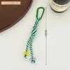 Colgante de Muñeca con Cuerda Trenzada de Colores Accesorios Decorativos Colgantes Cuerda Llavero de Mochila Gancho para Lanyard DIY Venta al por Mayor