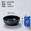 Louça de melamina tigela de macarrão de carne alta tigela de ramen japonês de pernas altas linha de plástico preto grande tigela de sopa de macarrão tigela especial para restaurante de macarrão