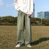 Jeans Masculino Retrô Americano Lavado de Perna Reta Transfronteiriço Outono Novo Marca Tendência Solta Vibe High Street Calças Compridas