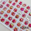 Rhinestones de Uñas K9 Floyd de Alta Calidad con Base de Punta, Cuadrado Gordito, Corazón Inclinado, Cubo de Azúcar, Accesorios de Joyería de Vidrio Súper Brillantes al por Mayor