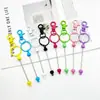 Chaveiro de Miçangas DIY Ponto de Artesanato Kit para Capa de Celular Fones de Ouvido Formato Simples Personalizado Chaveiro de Metal Colorido