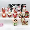 Llavero Colgante Navideño Muñeco Estéreo de Papá Noel Colgante Exquisito para Bolso Llavero de Coche Pequeño Regalo