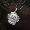 Collar Colgante Lindo Perro Bichón para Mujer Joyería Vintage Acero Inoxidable Collar Regalo