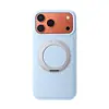 Adequado para Capa de Celular Texturizada em Couro Customizada para Apple 18Promax com Suporte Magnético Giratório e Capa de Celular em Couro para iPhone 17