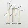 Pin de Soldadura en Forma de U de Cobre Puro Pasador Pequeño DIY Estilo Antiguo Accesorio para el Cabello Hanfu Pasador de Pelo Color de Galvanoplastia Pasador que Conserva el Color Adorno Floral para el Cabello Pasador Lateral