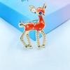 Nuevo broche de serie combinada navideña insignia de Papá Noel broche navideño de ciervo marea pin de Año Nuevo al por mayor