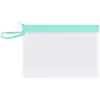 Bolsa con cremallera A4 cremallera esmerilada piel de TPU translúcida bolsa para archivos con tacto de piel material A5 bolsa para facturas carpeta de trabajo