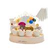 Lámpara de ramo decorativa 520 horneado feliz cumpleaños lámpara de cadena Tanabata Día de San Valentín caja de regalo con carta de AMOR lámpara LED