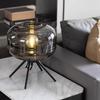 Lámparas de Arte Nuevas Nórdicas Simples Sopladas a Mano Lámparas de Vidrio Creativas Pantalla de Vidrio Transparente Lámpara de Mesa de Noche para Dormitorio