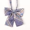 Uniforme escolar estilo japonés con cuello floral pequeño, corbata de lazo Jk, traje de marinero holgado con corbata de lazo