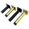 Pés de Metal para Sofá Pés de Suporte para Rack de TV Pés de Armário de Banheiro Pés do Meio Pés de Mesa de Centro Pés de Mesa Pés de Móveis de Mesa de Cabeceira Pretos