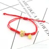 Versión coreana de pulsera de cuerda roja tejida a mano de los 12 signos del zodíaco Red net lovers este año transferencia lote de pulseras de los 12 signos del zodíaco