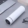 Termo inteligente con medición de temperatura, taza de agua de acero inoxidable de doble pared 304, regalos de negocios, taza para coche, logo con letras al por mayor