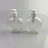 Botella Plana Redonda Personalizada de 300 ml para Loción, Botella de Gel de Ducha para Niños, Crema Facial, Botella de Loción Corporal, Botella de Embalaje de Plástico para Sub-embotellado