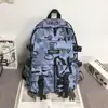 Mochilas para Estudiantes Universitarios Hombres, Gran Capacidad, Estudiantes de Secundaria y Preparatoria, Mochilas de Moda Estilo Harajuku Marca de Moda, Mochilas para Mujeres, Ins Cool