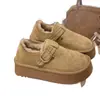 Zapatos Birkenstock Completamente Cubiertos de Piel Genuina para Mujer Invierno Suela Gruesa Antideslizante Aterciopelado Espeso Cálidos Slip-On Zapatos de Algodón Botas de Nieve