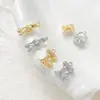 Banho de Cobre Cor Dourada Real Conserva Cor Micro-Pavimentado Zircônia Mini Cesta Balão de Ar Quente Globo Pingente Acessórios para Pulseira Colar DIY