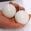 Pelota de piedra de fitness, pelota de balonmano de jade blanco, pieza de juego de piedra original, pelota de masaje de jade, un yuan al por mayor