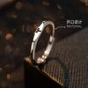 Anillo de Plata Esterlina 925 Doce Constelaciones Femenino Diseño Nicho Personalizado Anillo Abierto Simple Anillo de Dedo para Estudiante Ins Trendy