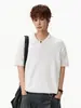 Camisa Polo de Punto con Textura Retorcida para Hombre, Camiseta de Verano Transpirable Holgada de Manga Corta, Camiseta Casual Estilo Old Money