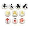 Miçangas de Letra de Acrílico para Mahjong com Furo para Corrente de Celular, Chaveiro, Colar, Acessórios de Joias Artesanais DIY, Pingente Atacado