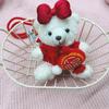 Amuleto Llavero Colgante Panda Dios de la Riqueza Año Nuevo Lindo Oso de la Fortuna Llave Bolsa Adornos Colgantes Muñeco de Peluche West Highland