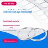 Chaveiro Aço Inoxidável 304 Anel Duplo Argola para Chaves Argola para Pendurar Cortina Conexão em Corrente Decoração com Anel Duplo Anel Pequeno