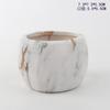 Vaso de cerâmica para plantas suculentas com impressão de transferência de água transfronteiriça com bandeja de bambu Jardinagem nórdica Planta suculenta em vaso Vela aromática para vaso