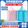 Bolsa de aislamiento térmico engrosada con cremallera, bolsa de embalaje para comida para llevar, postre, leche, té, película no tejida, bolsa de papel de aluminio portátil