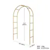 Enrejado de Rosa con Forma de Arco para Bodas y Jardinería, Soporte para Plantas de Jardín Trepadoras, Soporte de Hierro para Flores para Patio Exterior