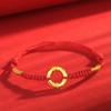 Pulseira de botão de casal em ouro de areia do Vietnã, latão banhado a ouro, personalidade, moda, fivela de dragão e fênix, fabricantes, atacado