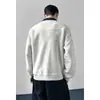 Colección Otoño 2026: Sudadera extragrande estilo Hong Kong con cuello de contraste, hecha de algodón de alta calidad, tallas M-5X, HW26678