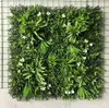 Simulação Plantas Verdes Proteção Solar Parede de Plantas Conjunto Combinado Decoração Interna Externa Embelezamento Flores Artificiais de Plástico Grama